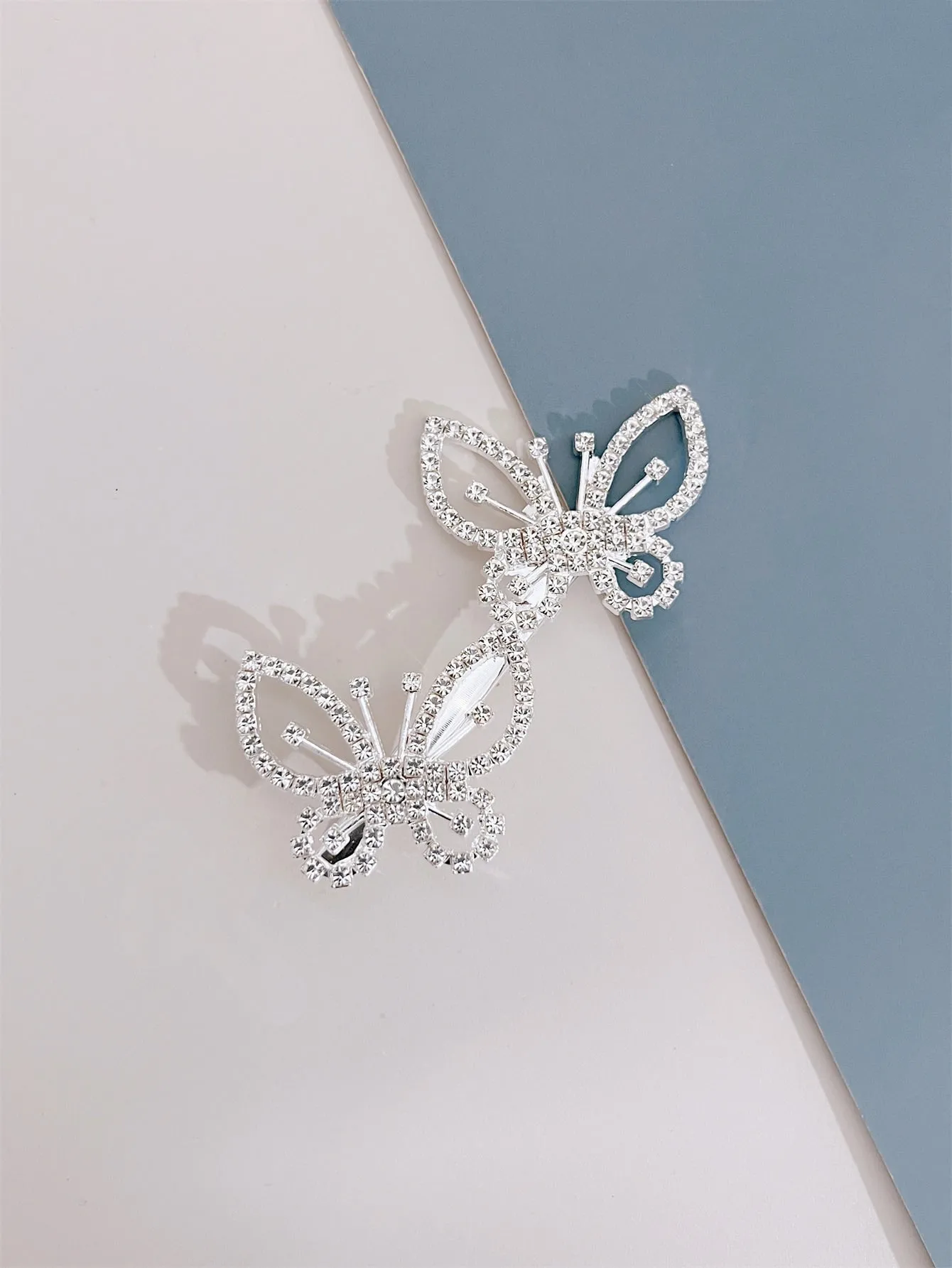 Rhinestone Butterfly Decor Hair Clip for Women Barrette Styling Hair Accessories