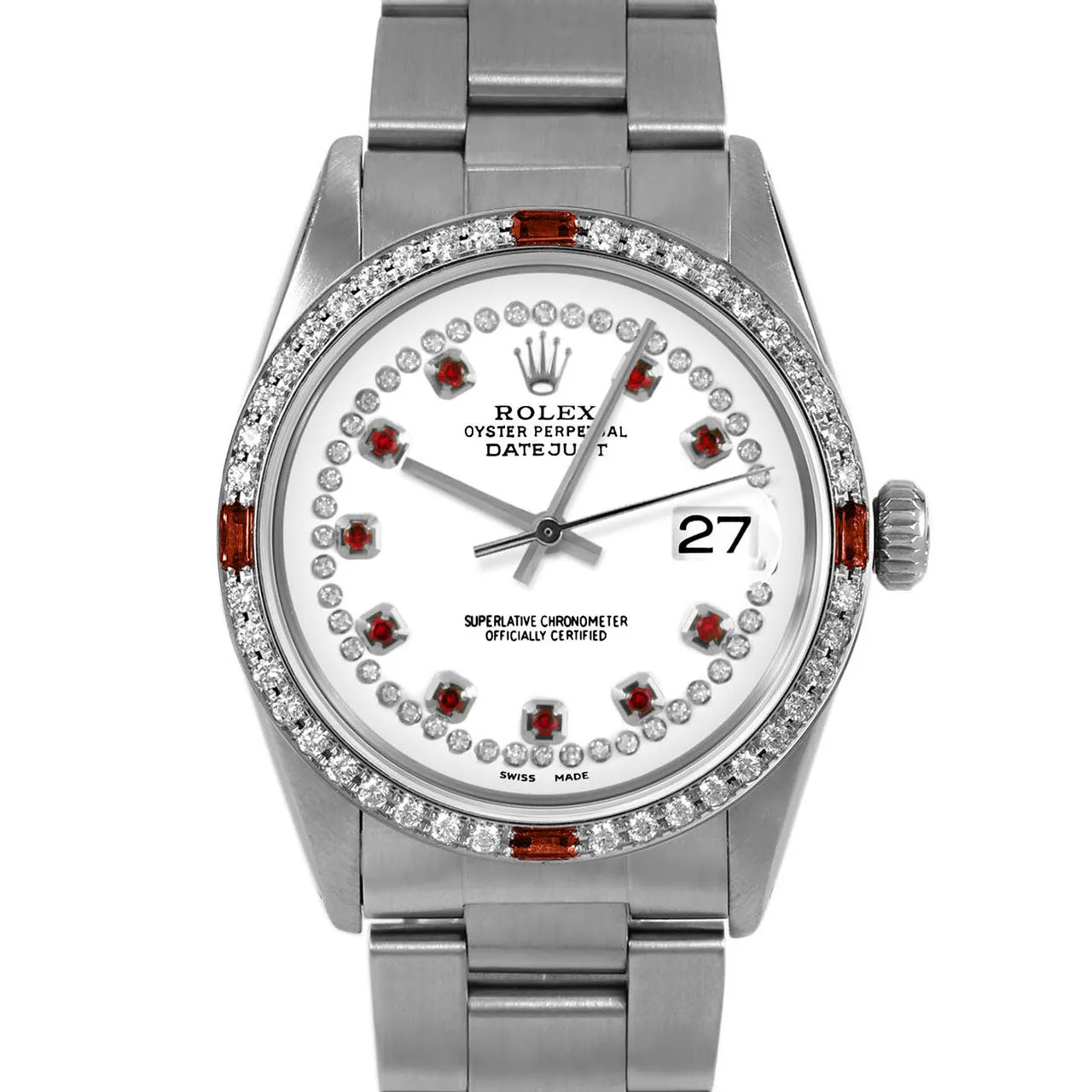 Rolex Datejust 36mm | 16014-WHT-STRR-4RBY-OYS