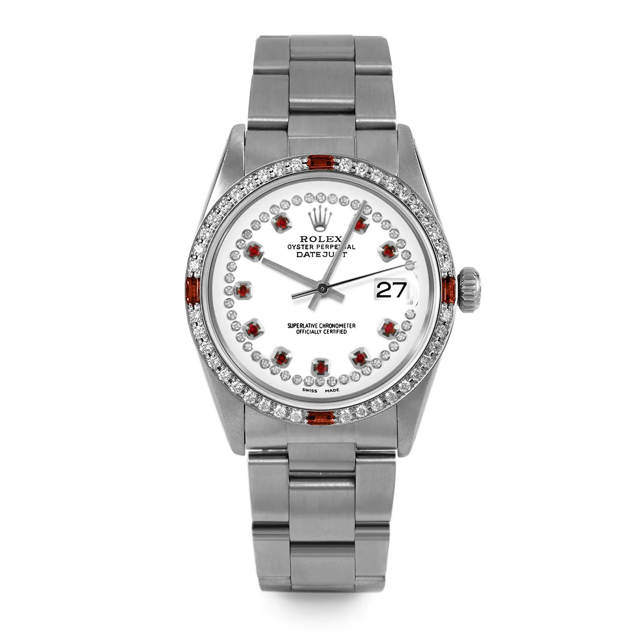 Rolex Datejust 36mm | 16014-WHT-STRR-4RBY-OYS