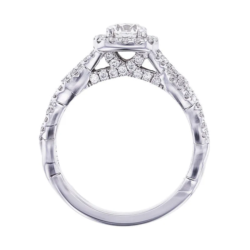 Round Twist Ready For Love Diamond Bridal Set