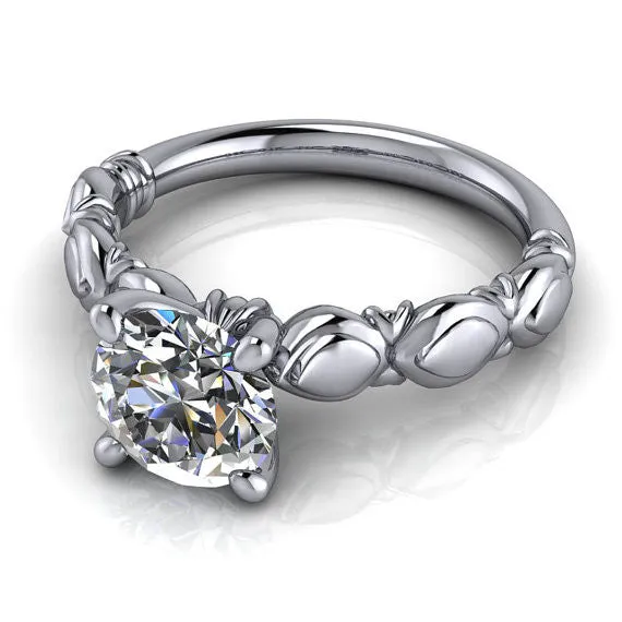 Solitaire Moissanite Engagement Ring - Ana