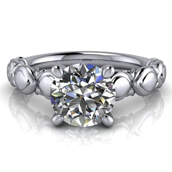 Solitaire Moissanite Engagement Ring - Ana