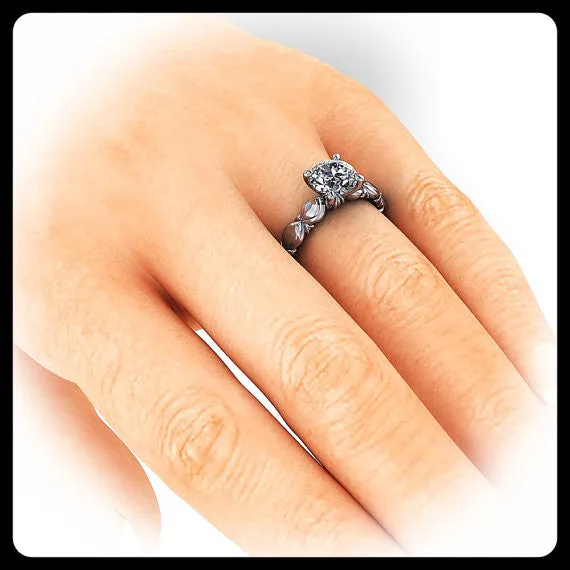 Solitaire Moissanite Engagement Ring - Ana