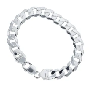 Sterling Silver Flat Curb Bracelet