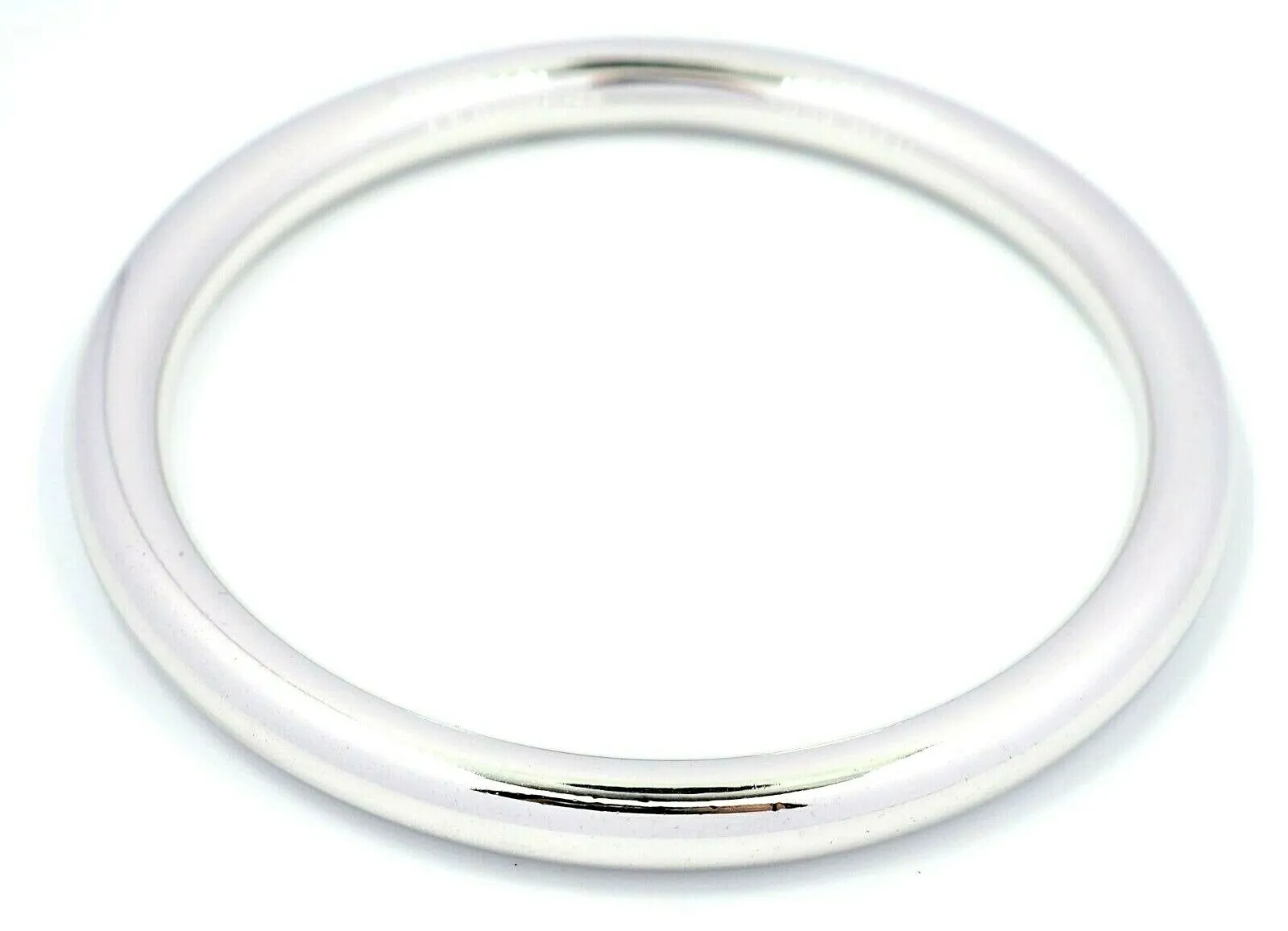 Sterling Silver Round Bangle - Fine Jewellery