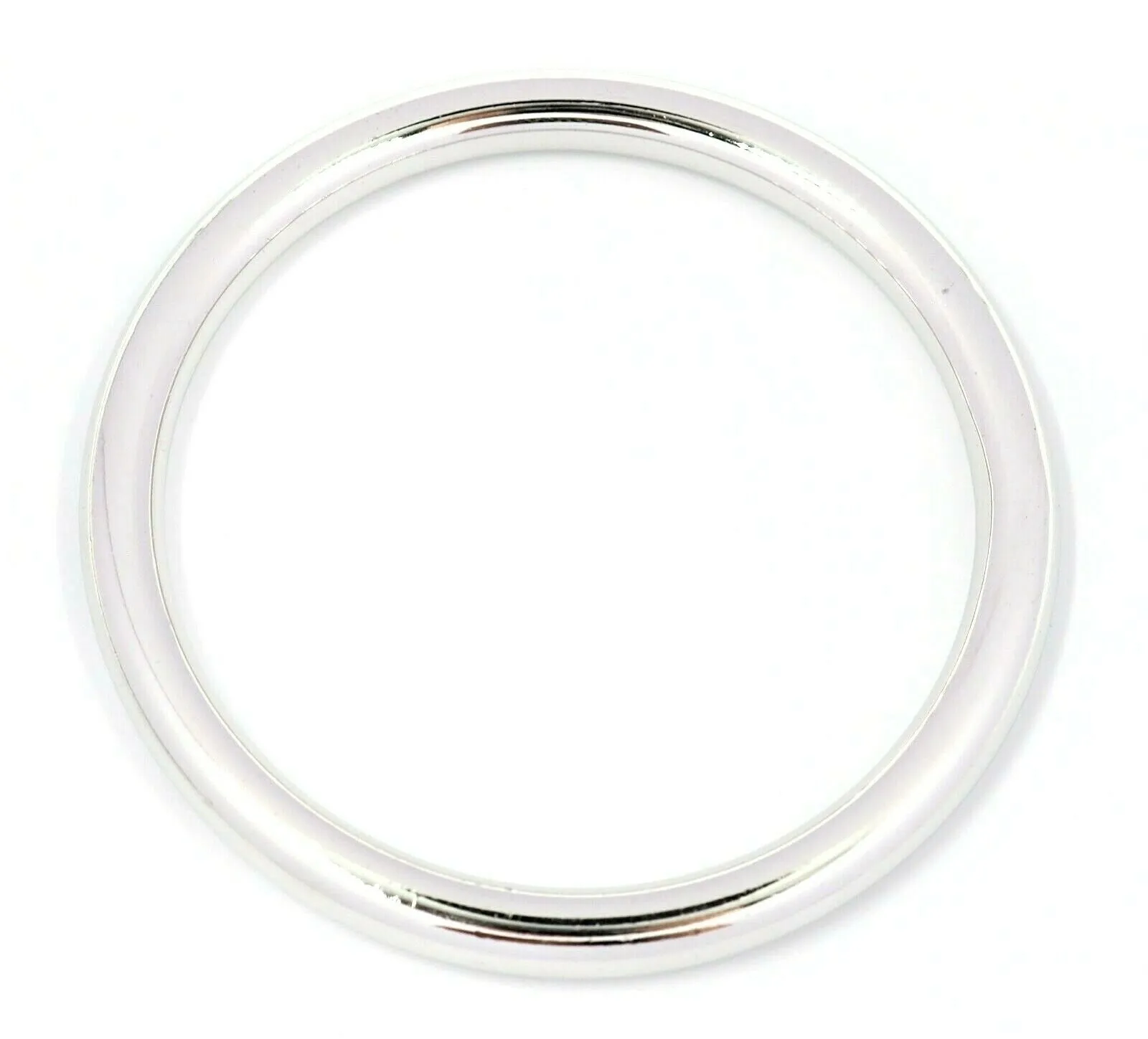 Sterling Silver Round Bangle - Fine Jewellery