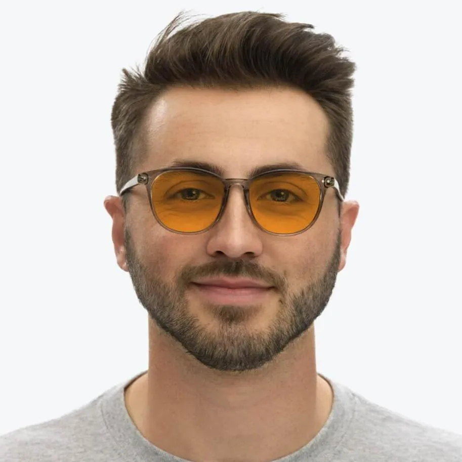 SunDown Billie Blue Blocking Glasses-Pearl Grey - Readers