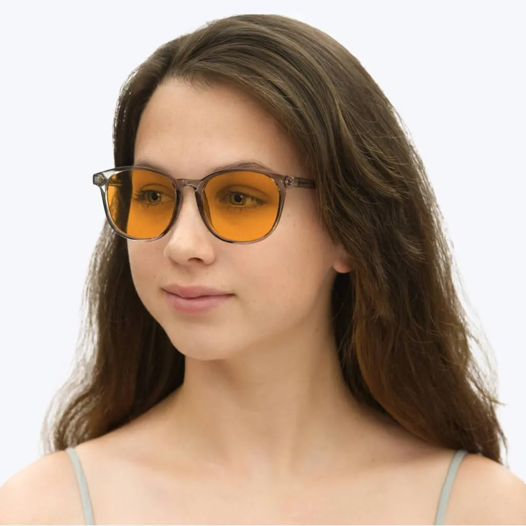 SunDown Billie Blue Blocking Glasses-Pearl Grey - Readers