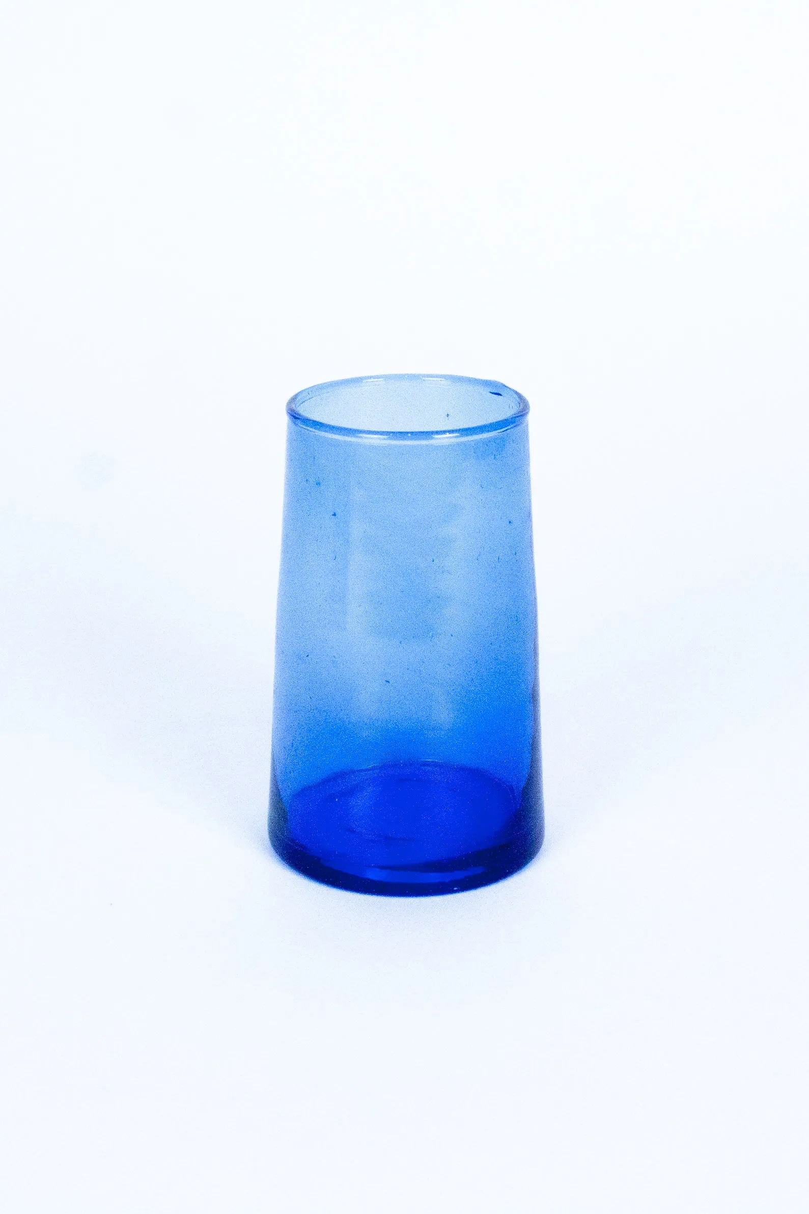 Tall Cone Moroccan Drinking Glasses in Cobalt, SET OF 6