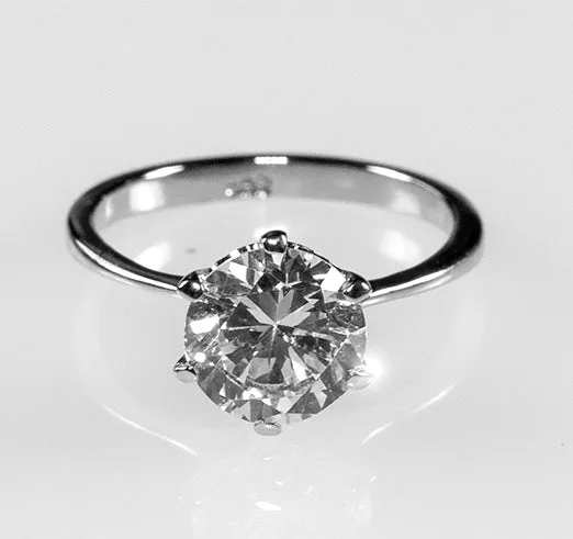 Temila Round Solitaire Engagement Ring |  2ct