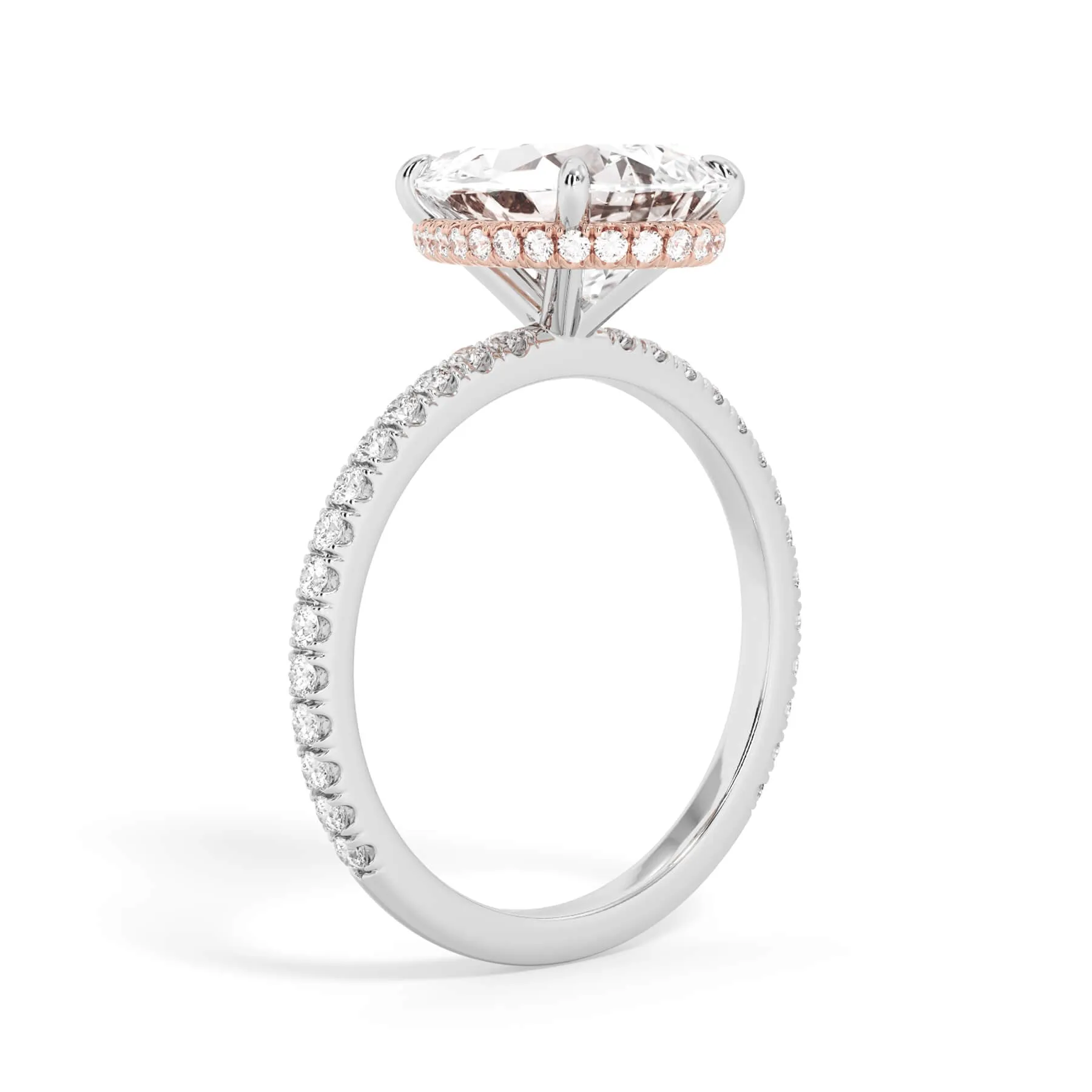 Wrap Diamond Engagement Ring - Rose Wrap