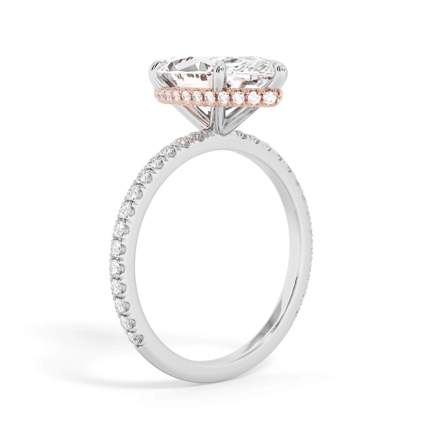 Wrap Diamond Engagement Ring - Rose Wrap