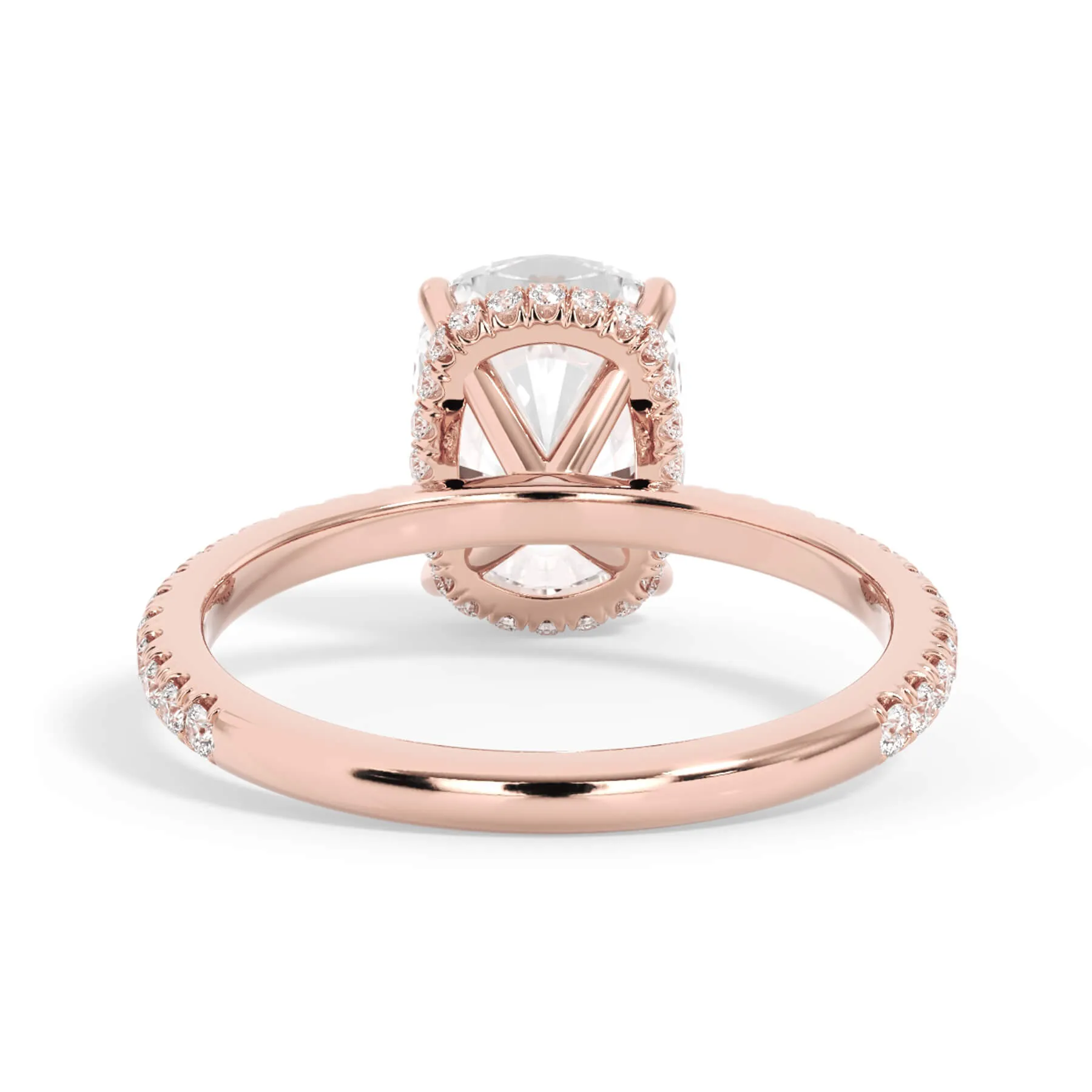 Wrap Diamond Engagement Ring - Rose Wrap