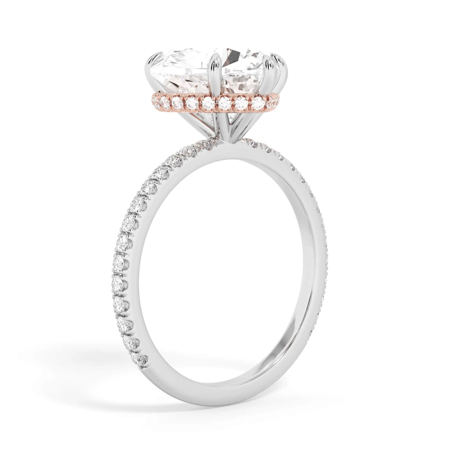 Wrap Diamond Engagement Ring - Rose Wrap