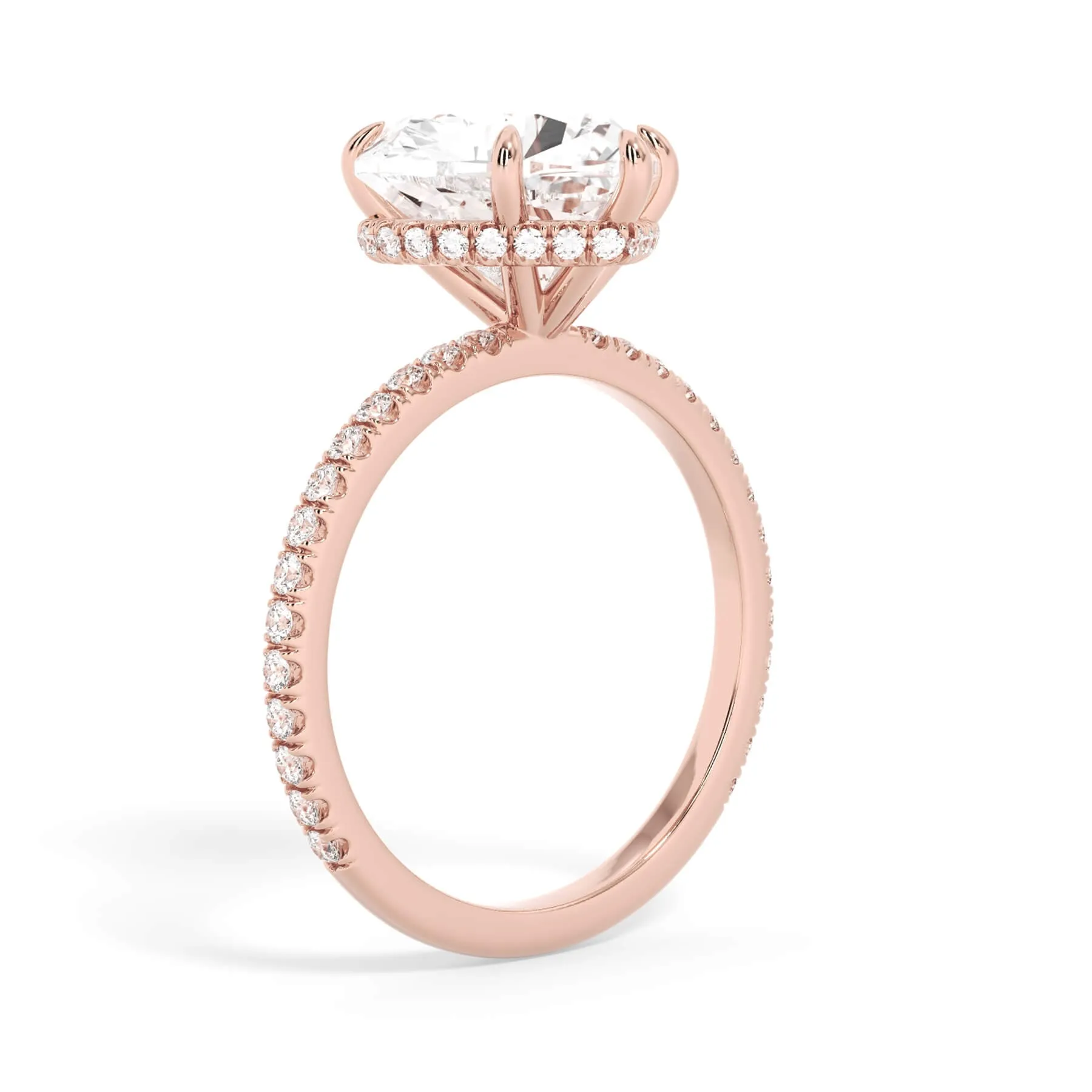 Wrap Diamond Engagement Ring - Rose Wrap