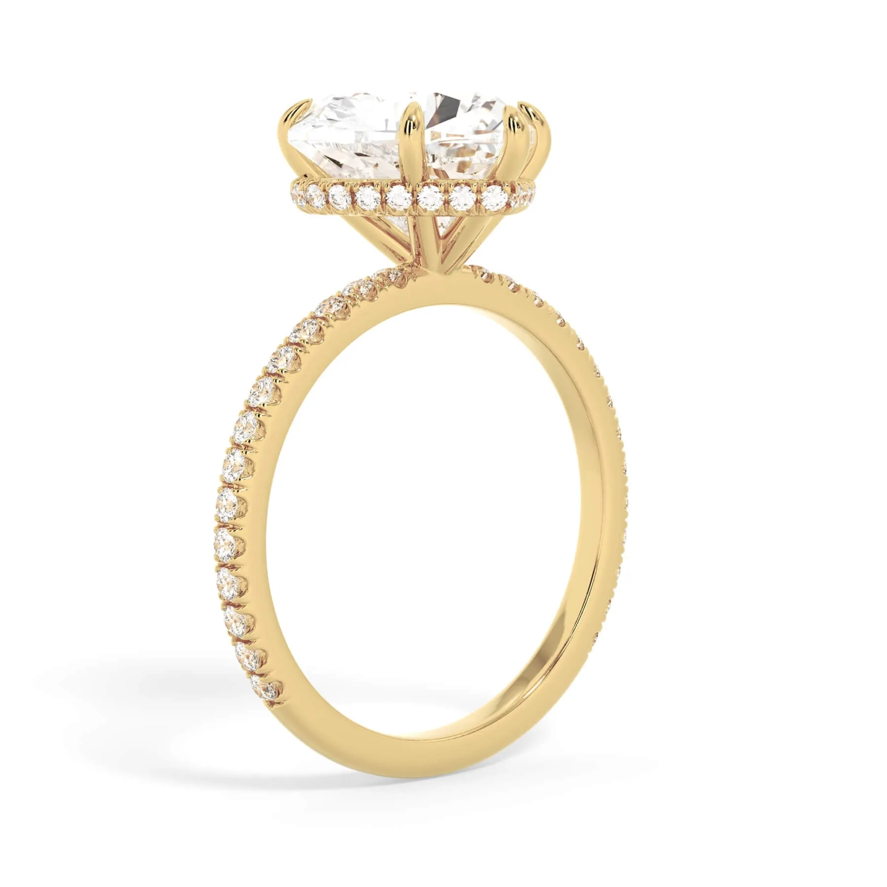 Wrap Diamond Engagement Ring - Yellow Wrap