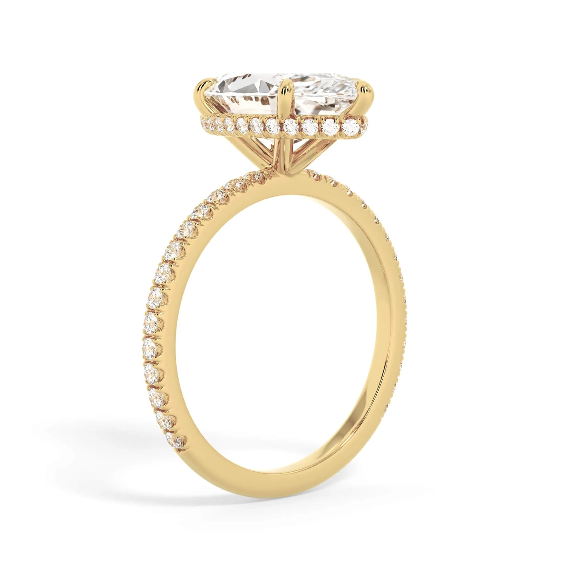 Wrap Diamond Engagement Ring - Yellow Wrap